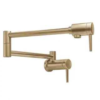 Delta Contemporary Wall Mounted Potfiller in Champagne Bronze 1165LF-CZ | The Home Depot