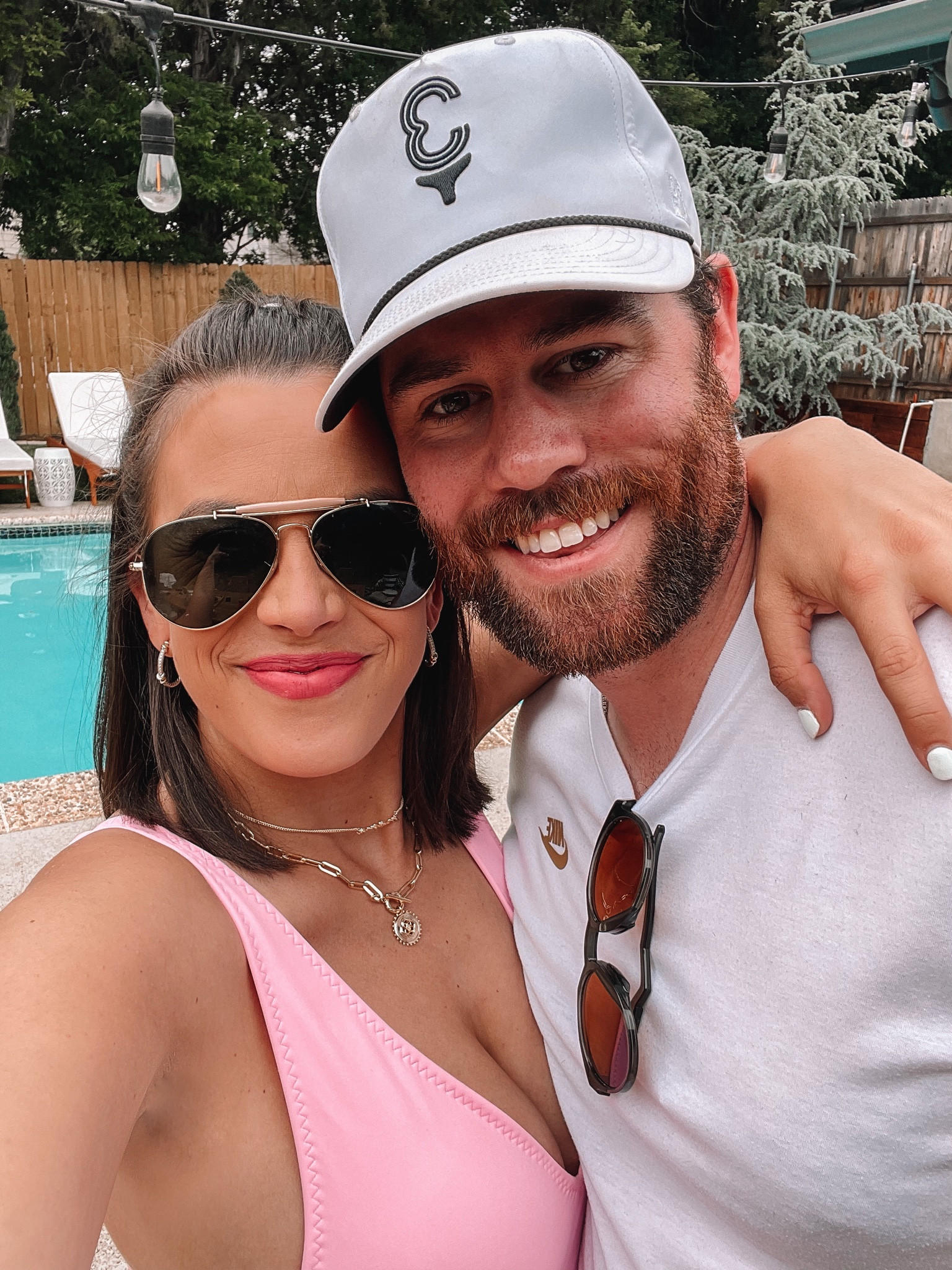 Love these staple accessories. My favorite sunglasses and current go to necklace stack  

#LTKswim #LTKunder100 #LTKSeasonal