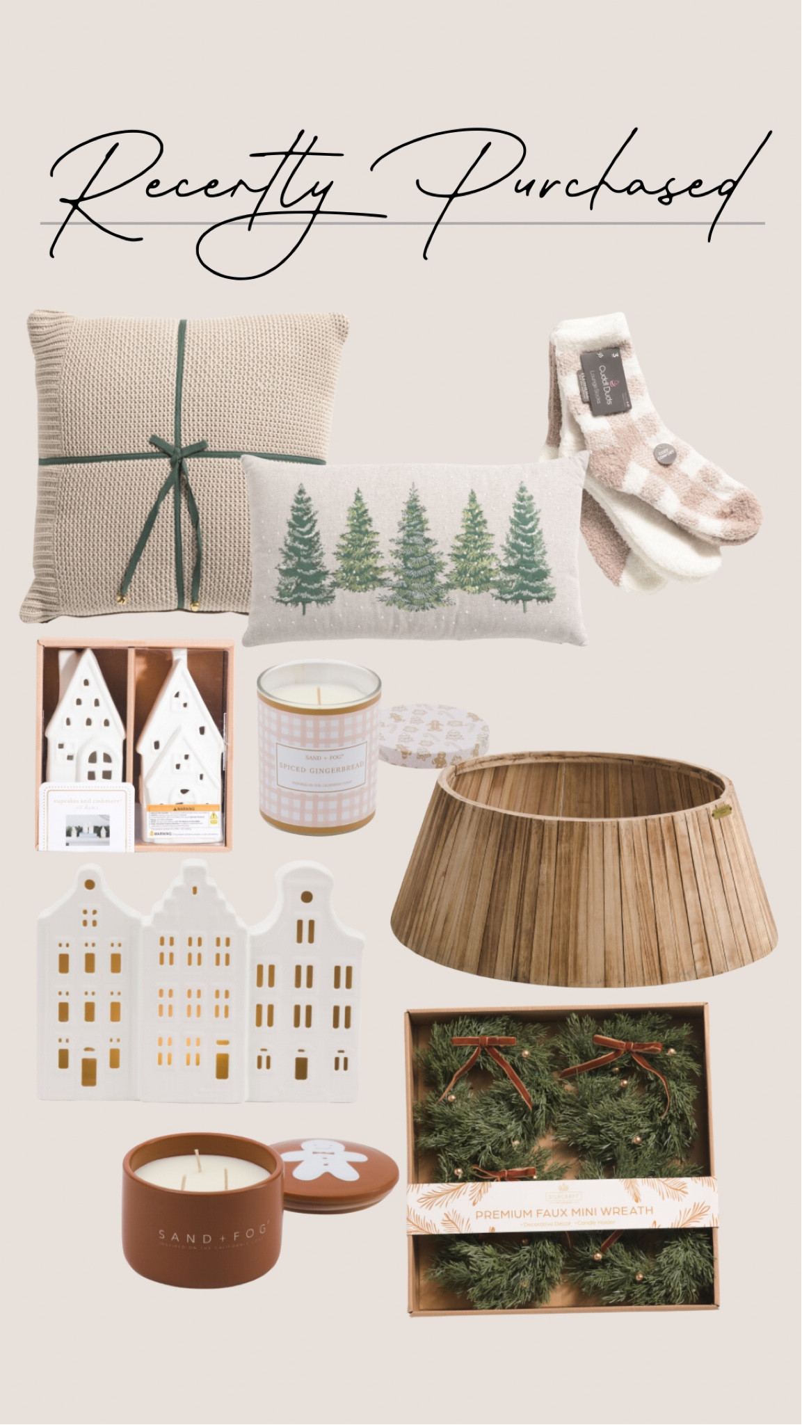 Christmas winter English cottage home decor recently purchased. Wooden tree collar, Christmas candles, and more!

#LTKHome #LTKHoliday #LTKSeasonal