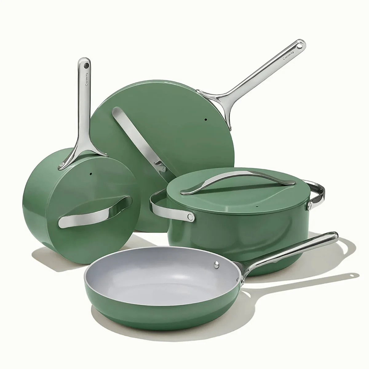 Caraway 12pc Cookware Box Set - Sage | REBEL (formerly Rebelstork)