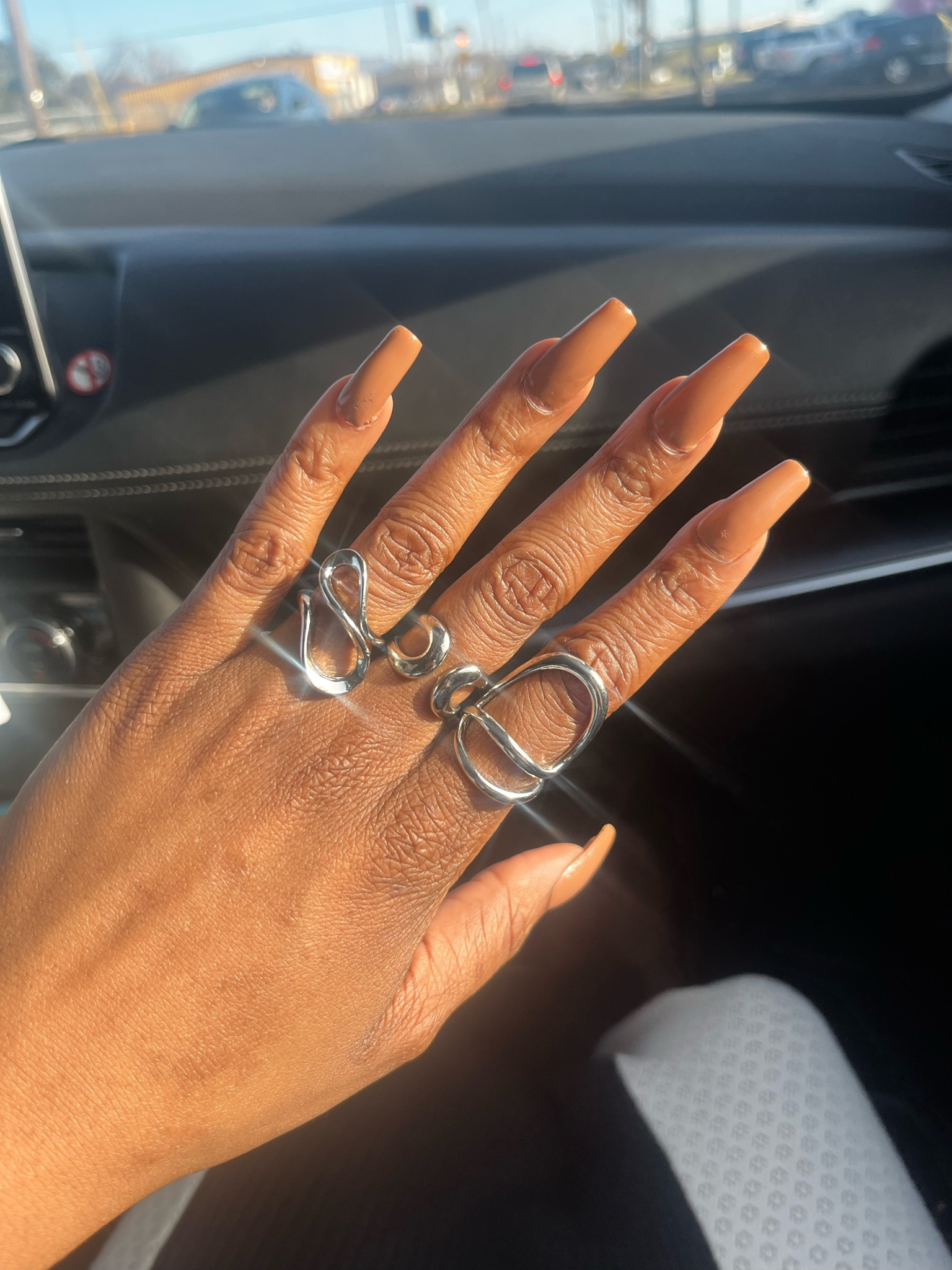 I’ve been doing my own nails & falling in love with the journey. The color of the season are mochas and browns. This going my way or Norway N39 OPI is perfect for the season. 
•
Let’s get into the ring candy too! They come in silver & gold! 

#LTKBeauty #LTKStyleTip