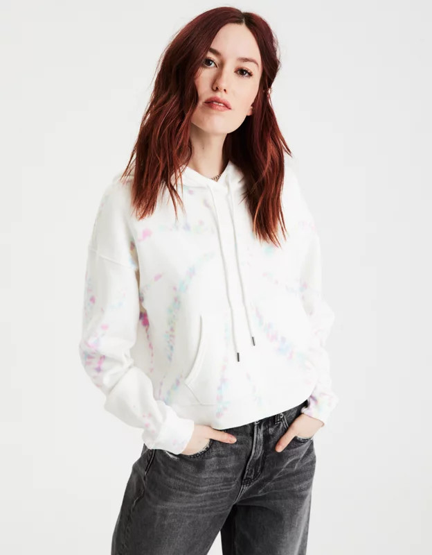 AE Fleece Boxy Hoodie | American Eagle Outfitters (US & CA)