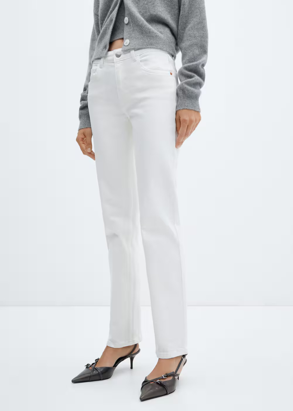 Medium-comfort straight jeans -  Women | Mango United Kingdom | MANGO (UK)