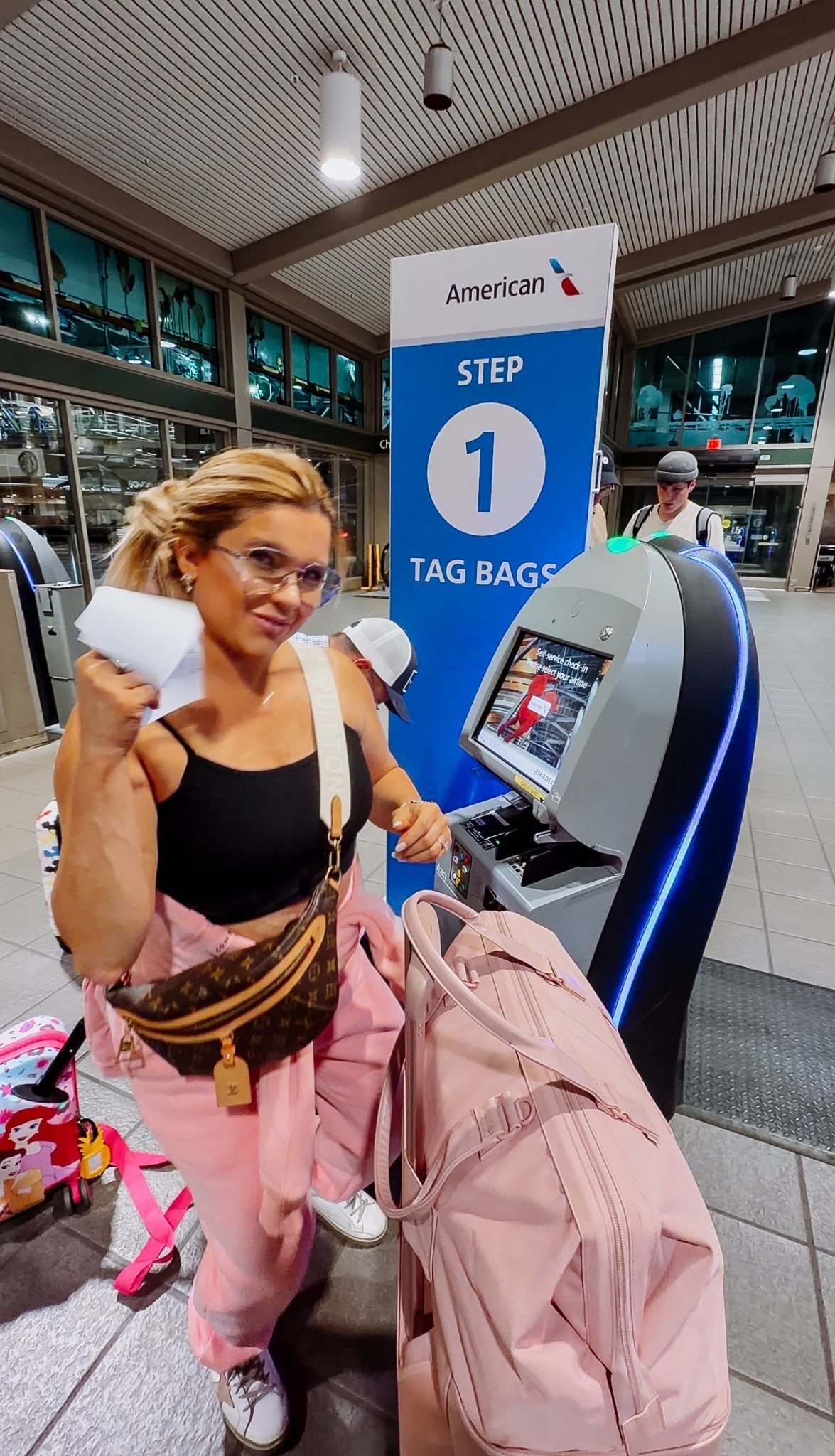 Airport outfit I actually travel in ✈️🤍

This is the kind of outfit I always recommend for travel days — comfortable, practical, and still put together. As a mom, I love pieces that make the whole airport experience easier (and a little more stylish too).

Pieces in this look:
• comfort travel set (sweatshirt + jogger pants)
• black cropped tank top
• white sneakers
• crossbody belt bag
• oversized travel duffel bag

One of my favorite things about this comfort set is that it has multiple pockets and a built-in eye mask — perfect for long flights and staying cozy on the go 🤍

My carry on let you know if you’re carrying too much weight, make it easier to pack 😉

Everything is linked on my LTK for you ✨

XOXO,
Ana Randall 💗

#LTKTravel #LTKootd #LTKOver40