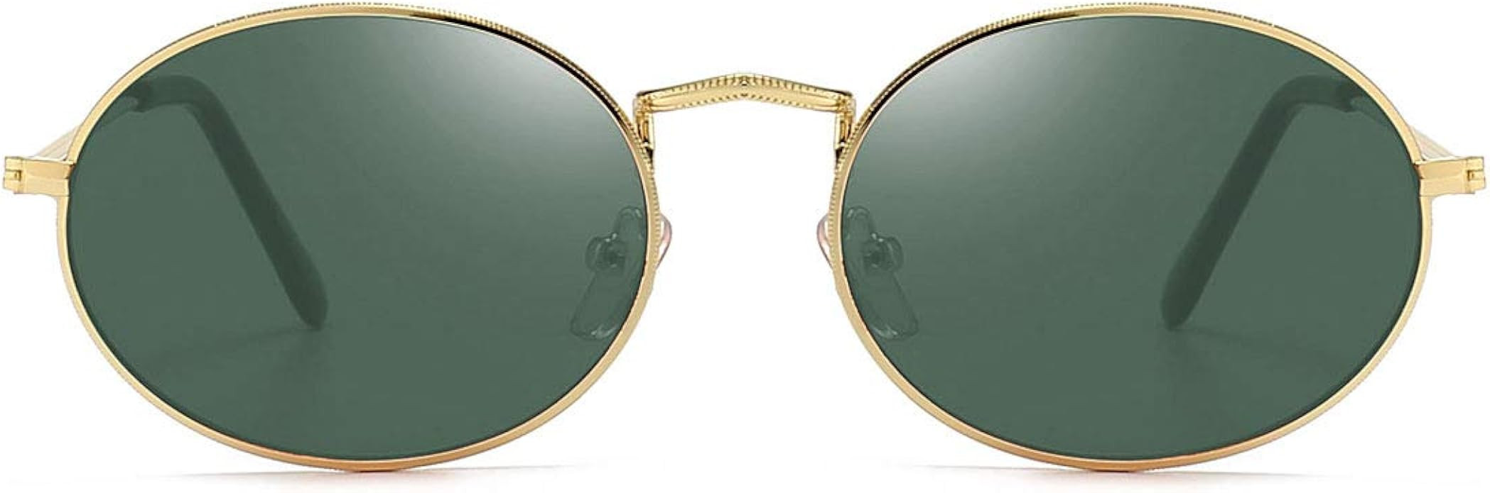 Dollger Oval Sunglasses for Women Vintage Metal Frame Glasses Anti Reflective Retro Eyeglasses Un... | Amazon (US)