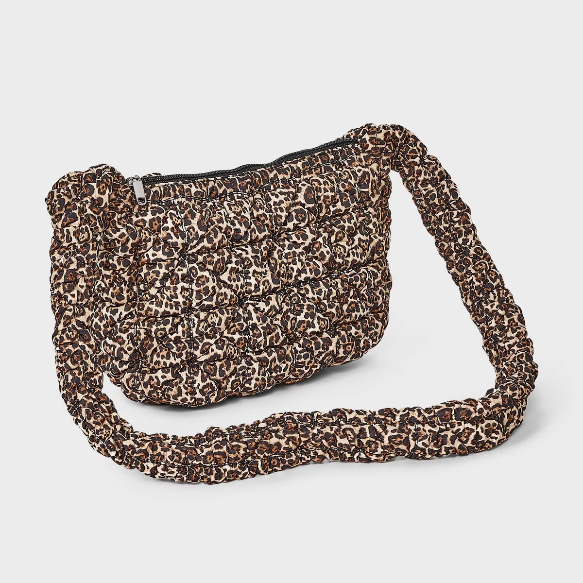 Puffer Leopard Print Crossbody Handbag - Wild Fable™ Black | Target