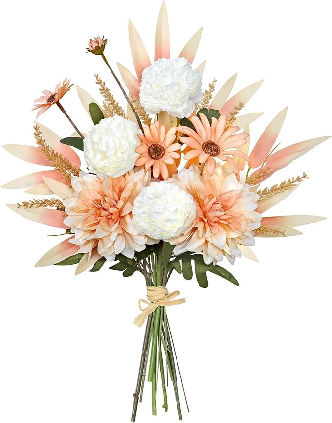 Dremisland Artificial Flowers Bouquet Silk Floral Arrangements Faux Flowers Plant for Home Decor ... | Amazon (US)