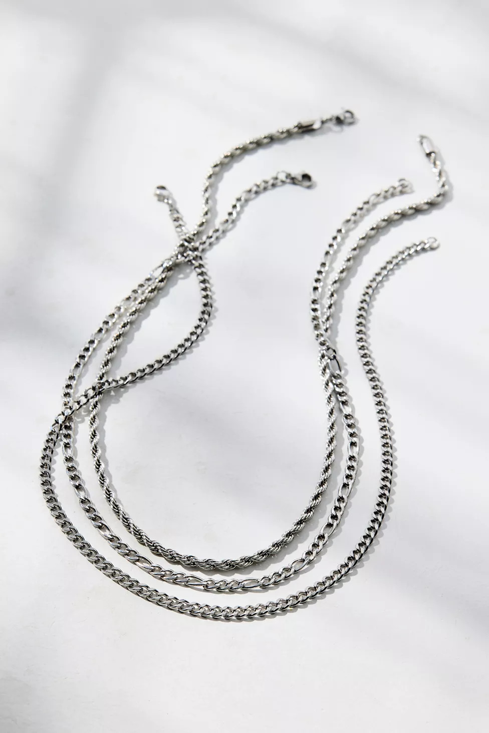 Essential Waterproof Trio Layering Chain Necklace | Urban Outfitters (US and RoW)