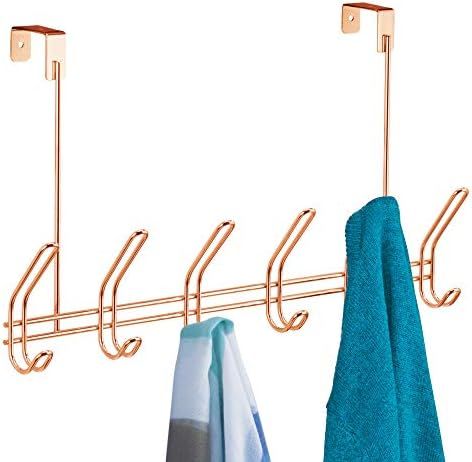 iDesign Classico Metal Over the Door Organizer, 6-Hook Rack for Coats, Hats, Robes, Towels, Bedro... | Amazon (US)