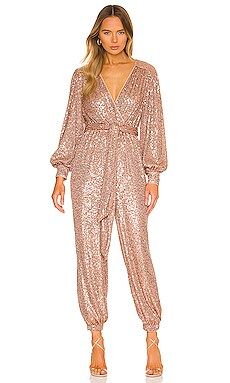 Lovers and Friends Happy Hour Jumpsuit in Rose Gold from Revolve.com | Revolve Clothing (Global)