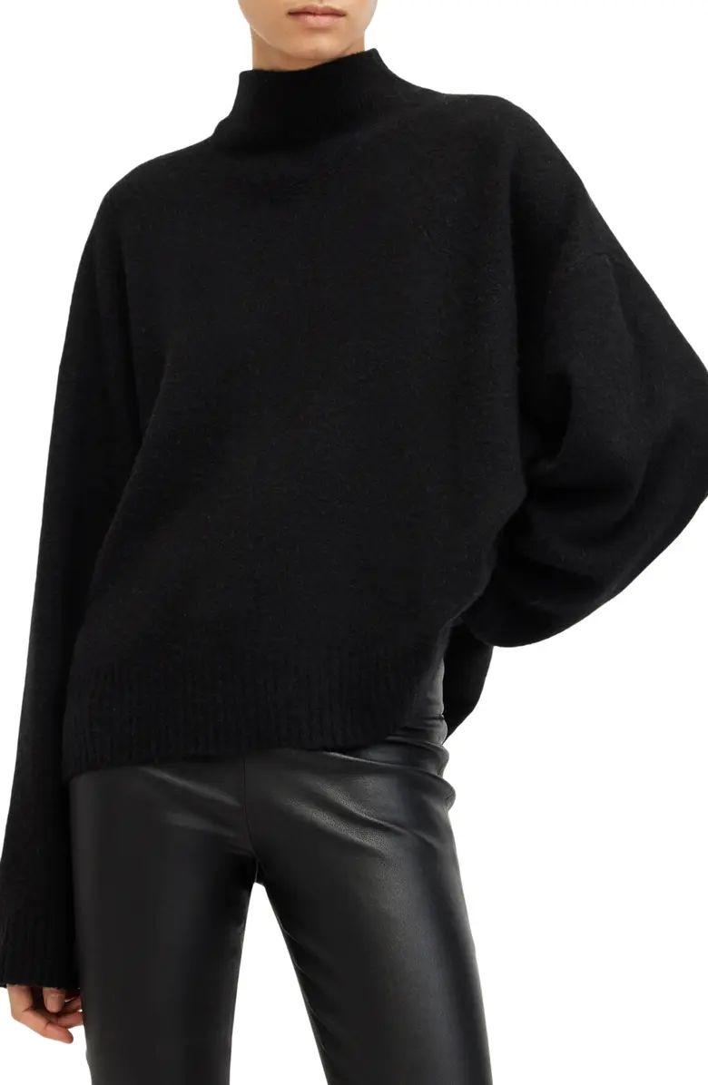 Asha Oversize Mock Neck Sweater | Nordstrom