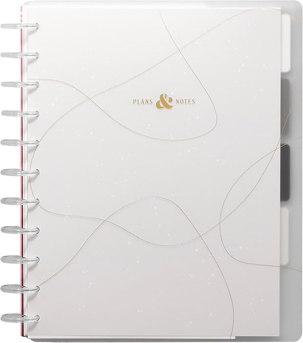 Happy Planner Undated Plans + Notes Monthly Planner Notebook Journal, 12-Month Planner, Modern Te... | Amazon (US)