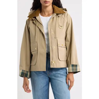 Barbour Terrington Showerproof Jacket in Olive/shadow Classic at Nordstrom, Size 14 | Nordstrom