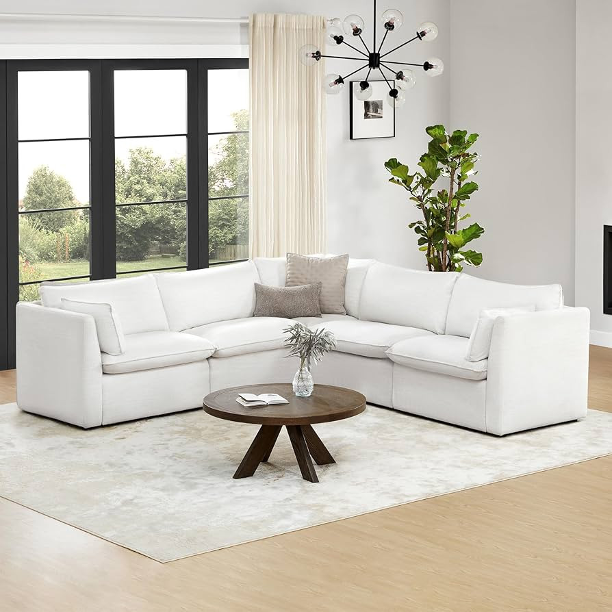 CHITA Luxury Oversized V-Shaped Sectional Modular Sofa, Premium Down Filled Cloud Couch, FSC Cert... | Amazon (US)