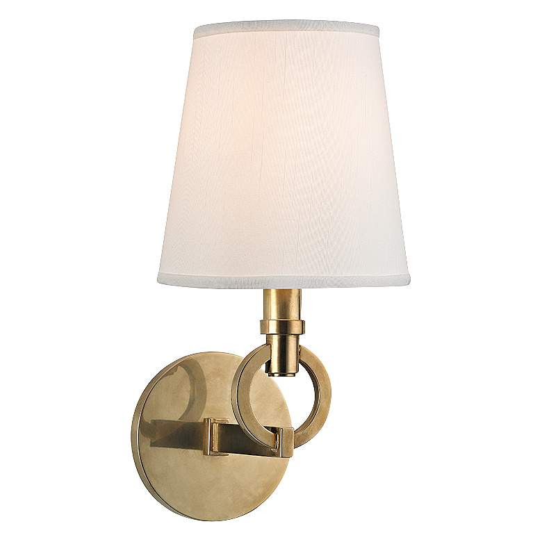 Hudson Valley Malibu 12 1/2" High Aged Brass Wall Sconce - #5T361 | Lamps Plus | Lamps Plus