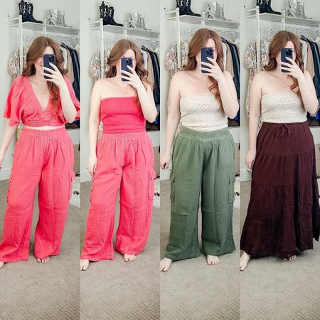 Aerie finds. Love this summer set! Size large short in pants and medium in tops. 

Summer outfit. 

#LTKSaleAlert #LTKFindsUnder50 #LTKStyleTip