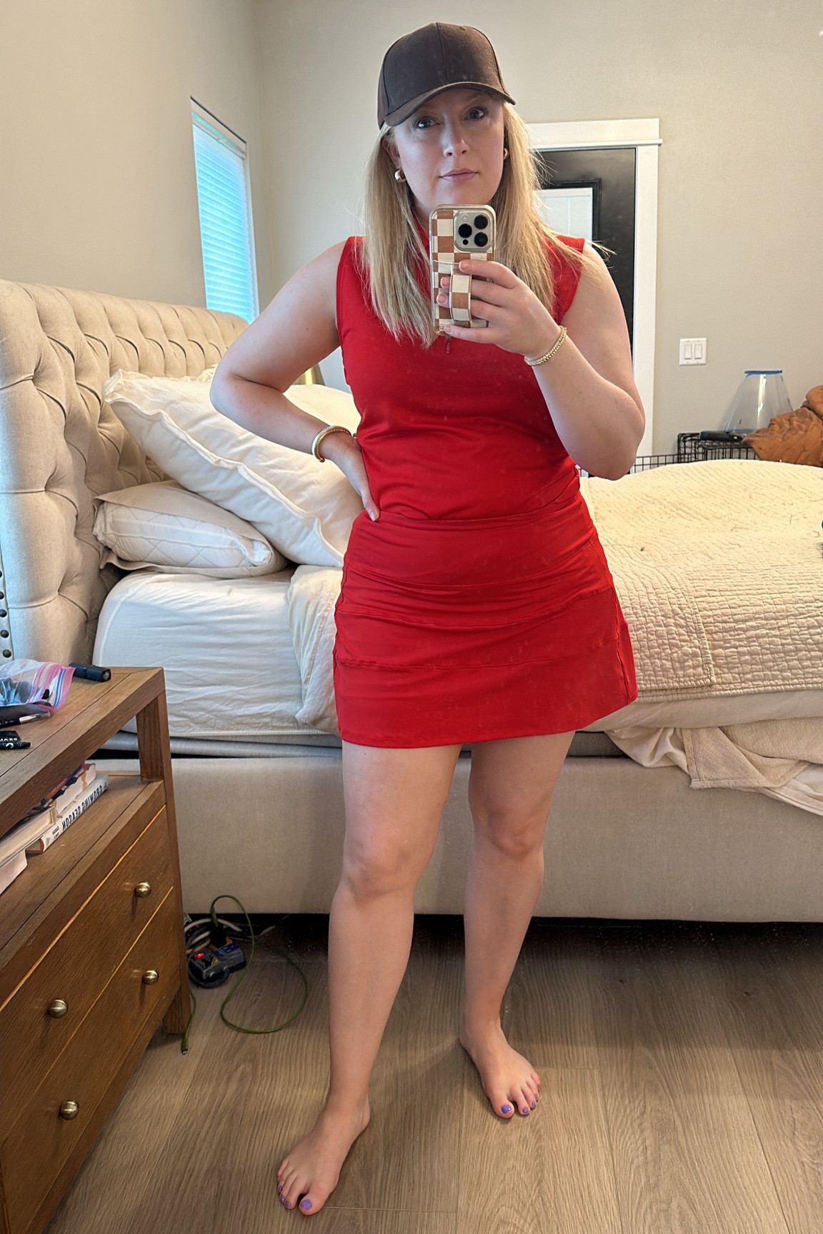 Going racing or golfing or something in between. I love when a two piece looks like one. 