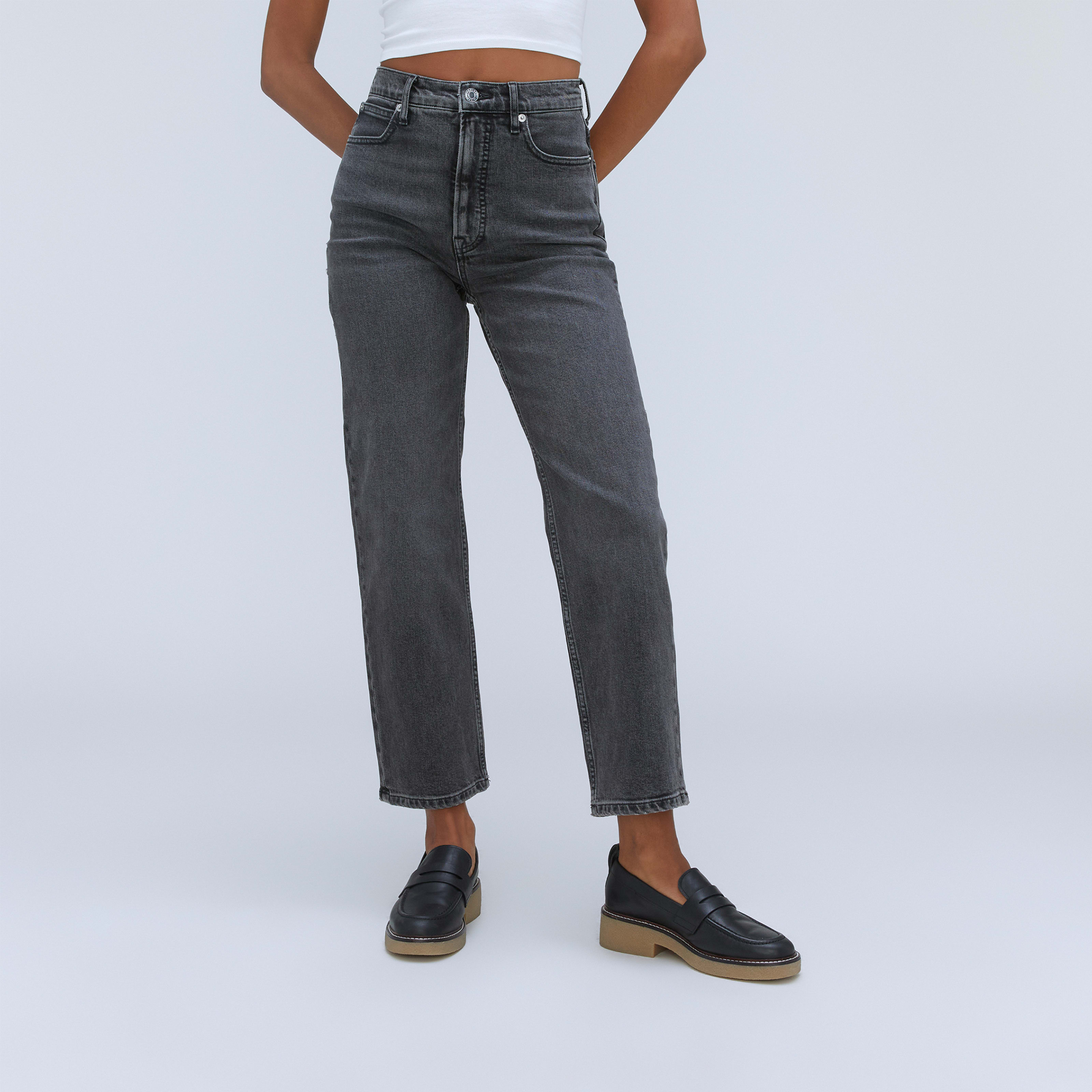 Women's Way-HighÂ® Jean by Everlane in Washed Black, Size 23 | Everlane