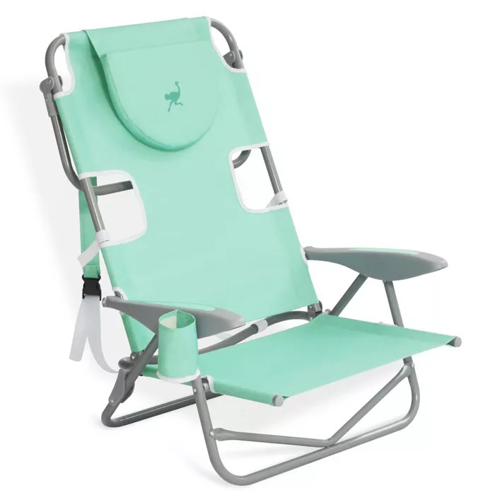 Ostrich Lightweight Portable Outdoor On Your Back Folding Reclining Chair for Lawn Beach Camping ... | Target
