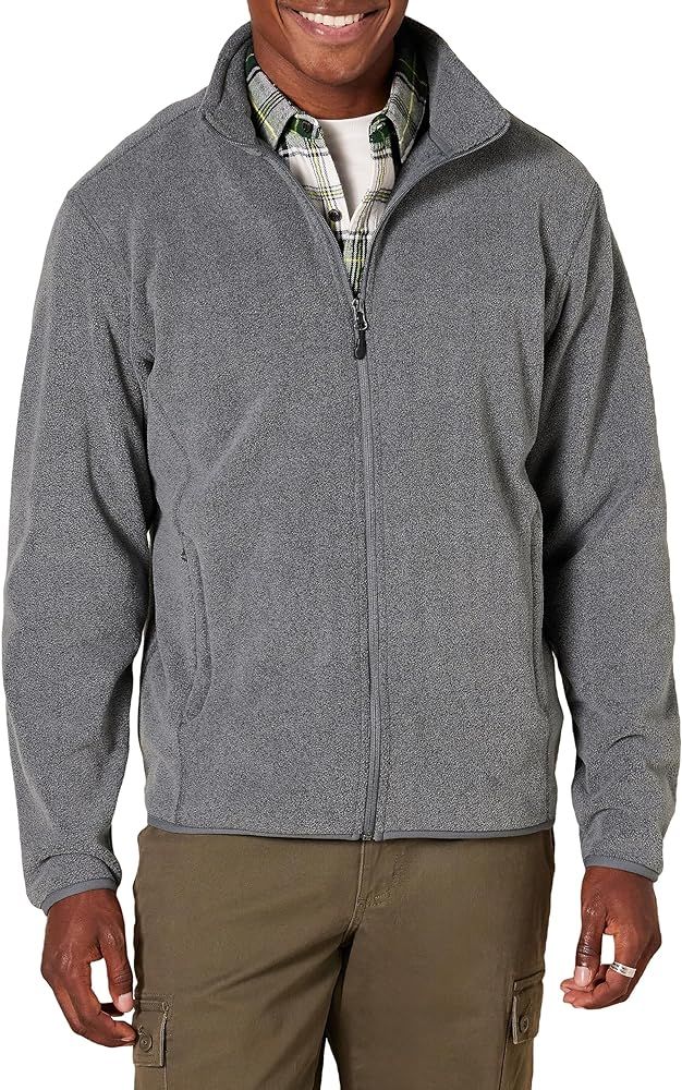 Amazon Essentials Men's Full-Zip Fleece Jacket (Available in Big & Tall) | Amazon (US)