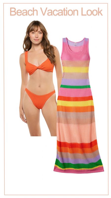 Another swim look from our beach vacation here in the Dominican Republic! This cover up is the cutest with all the bold colors! 

#LTKSwim #LTKSeasonal #LTKStyleTip