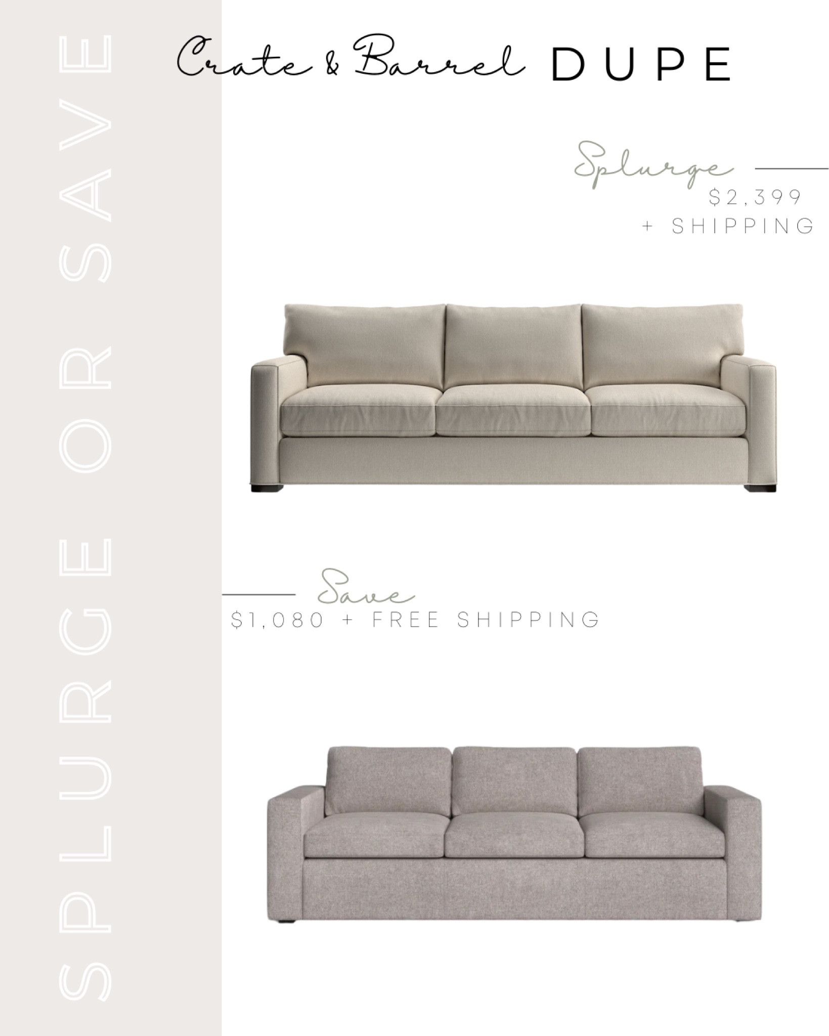 Crate& Barrel Dupe | Crate & Barrel Axis Sofa Dupe | Crate & Barrel Axis 3-Seat Sofa | Large Sofa | Crate & Barrel Look Alike | Crate & Barrel Look for Less | Crate & Barrel Inspired | Traditional Sofa | Living Room Furniture | Oversized Sofa | Wayfair Sofa | Wayfair Finds | Affordable Sofa | Sofa on a Budget | Affordable Couch | Couch on a Budget | Living Room on a budget | Crate & Barrel Living Room | Crate & Barrel Axis Sofa Living Room | Affordable Living Room Furniture | Affordable Living Room Ideas 

#LTKHome #LTKSaleAlert