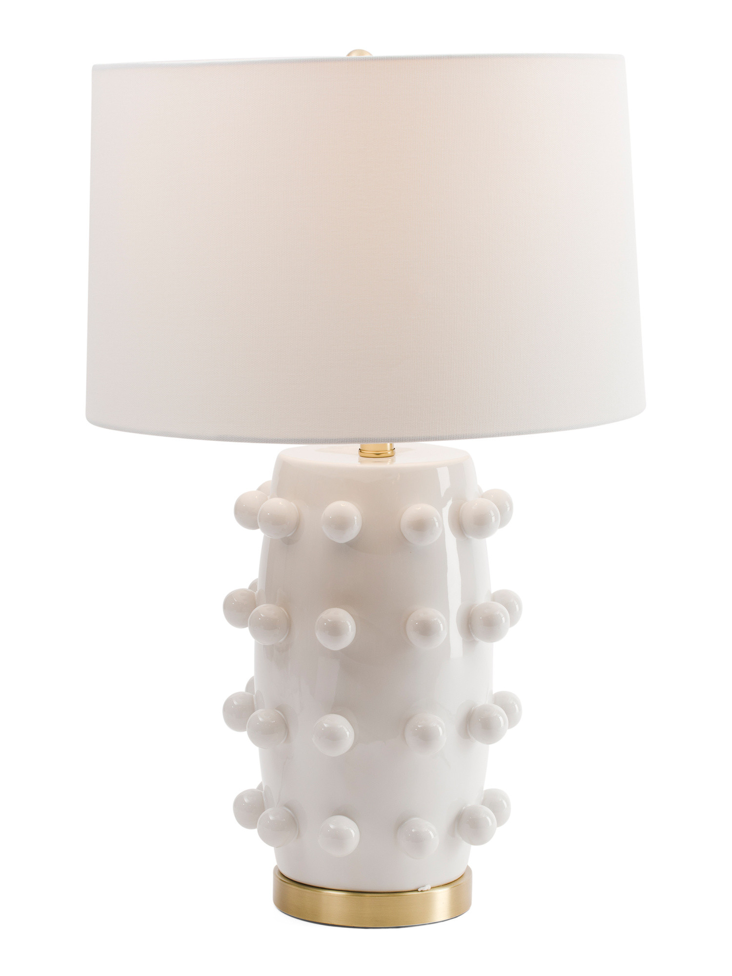 26in Dot Textured Ceramic Table Lamp | TJ Maxx