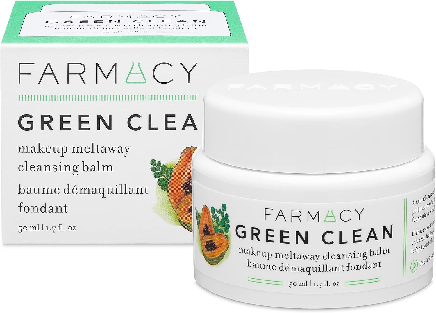Farmacy Natural Makeup Remover - Green Clean Makeup Meltaway Cleansing Balm Cosmetic - Travel Siz... | Amazon (CA)