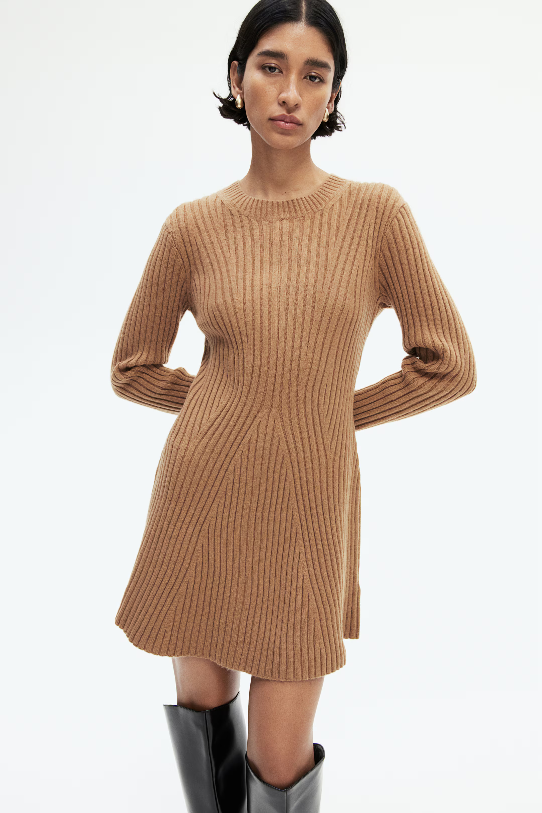Rib-knit dress | H&M (UK, MY, IN, SG, PH, TW, HK)