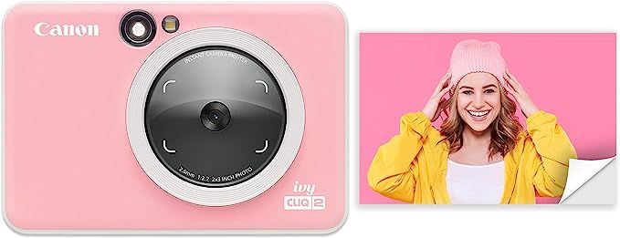 Amazon.com: Canon IVY CLIQ 2 Instant Camera Printer, Mini Photo Printer, Petal Pink (Matte) : Eve... | Amazon (US)