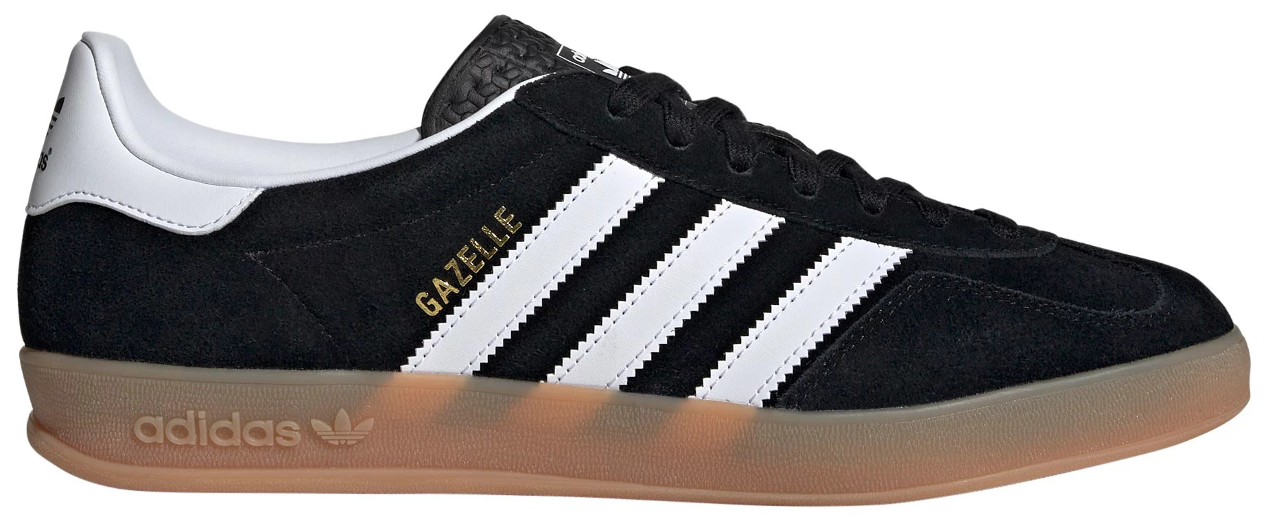 adidas Men's Gazelle Indoor Shoes, M4.5/W5.5, Black/White/Gum | DICK'S Sporting Goods