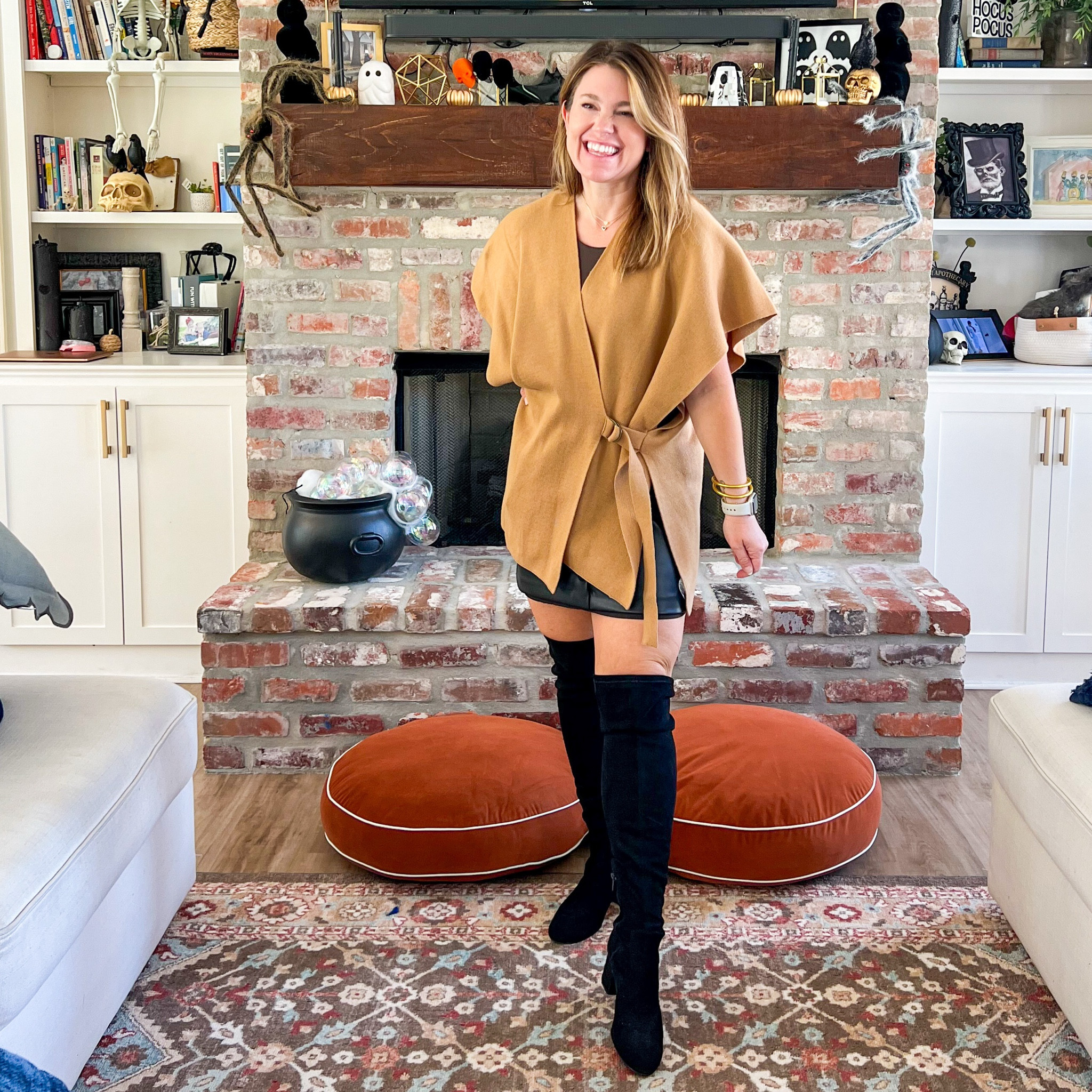 My favorite sweater wrap paired with this faux leather skirt is 👌🏼 Both fit tts and are perfect for this fall. Got to love Loft!

#LTKStyleTip #LTKSeasonal #LTKSaleAlert