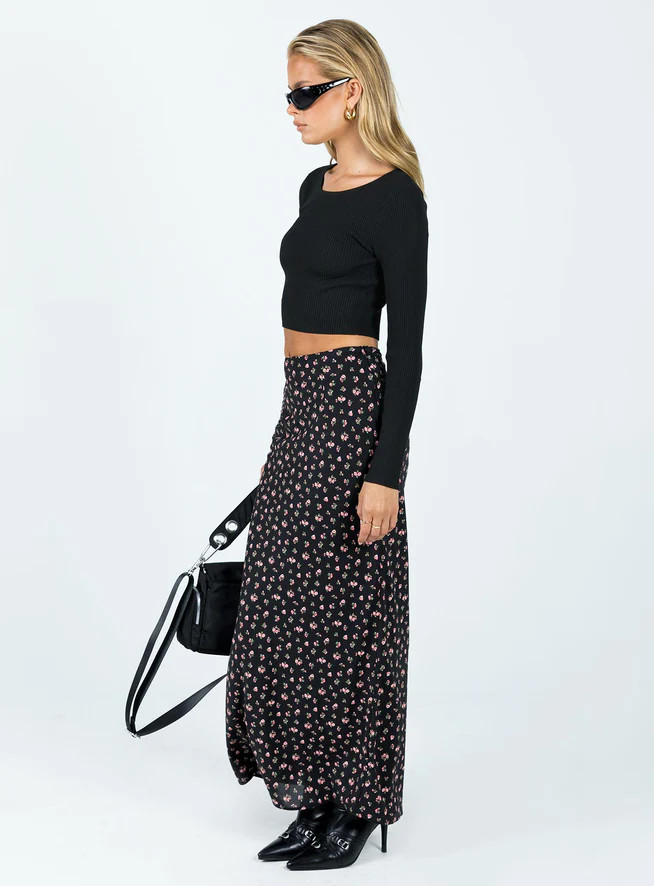 Sariah Maxi Skirt Black | Princess Polly US