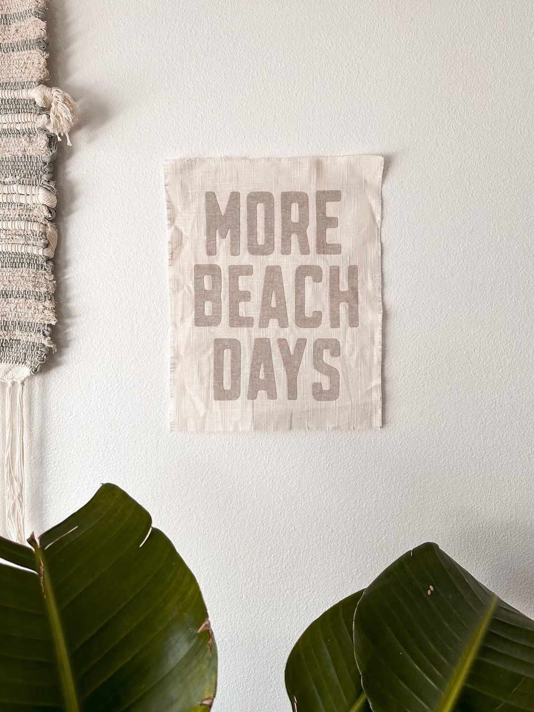 More Beach Days Wall Hanging, Canvas Wall Banner, Canvas Flag - Etsy | Etsy (US)