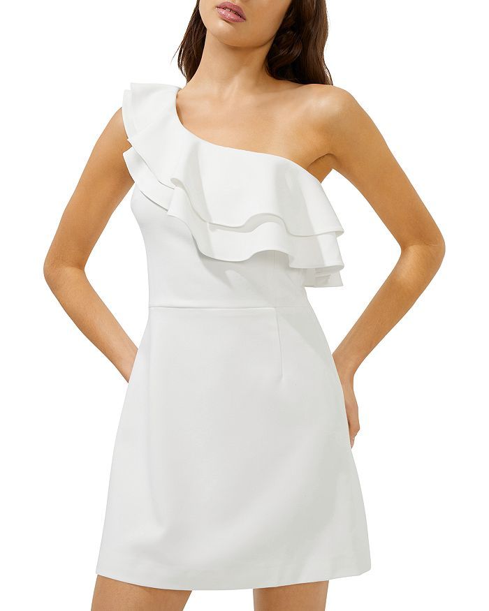 Whisper One Shoulder Ruffled Dress | Bloomingdale's (US)