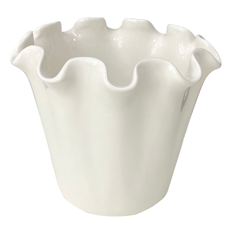 Shop all  Willow Crossley




White Pie Crust Edge Ceramic Vase, 8.5"








	
		
		
			
				5
... | At Home