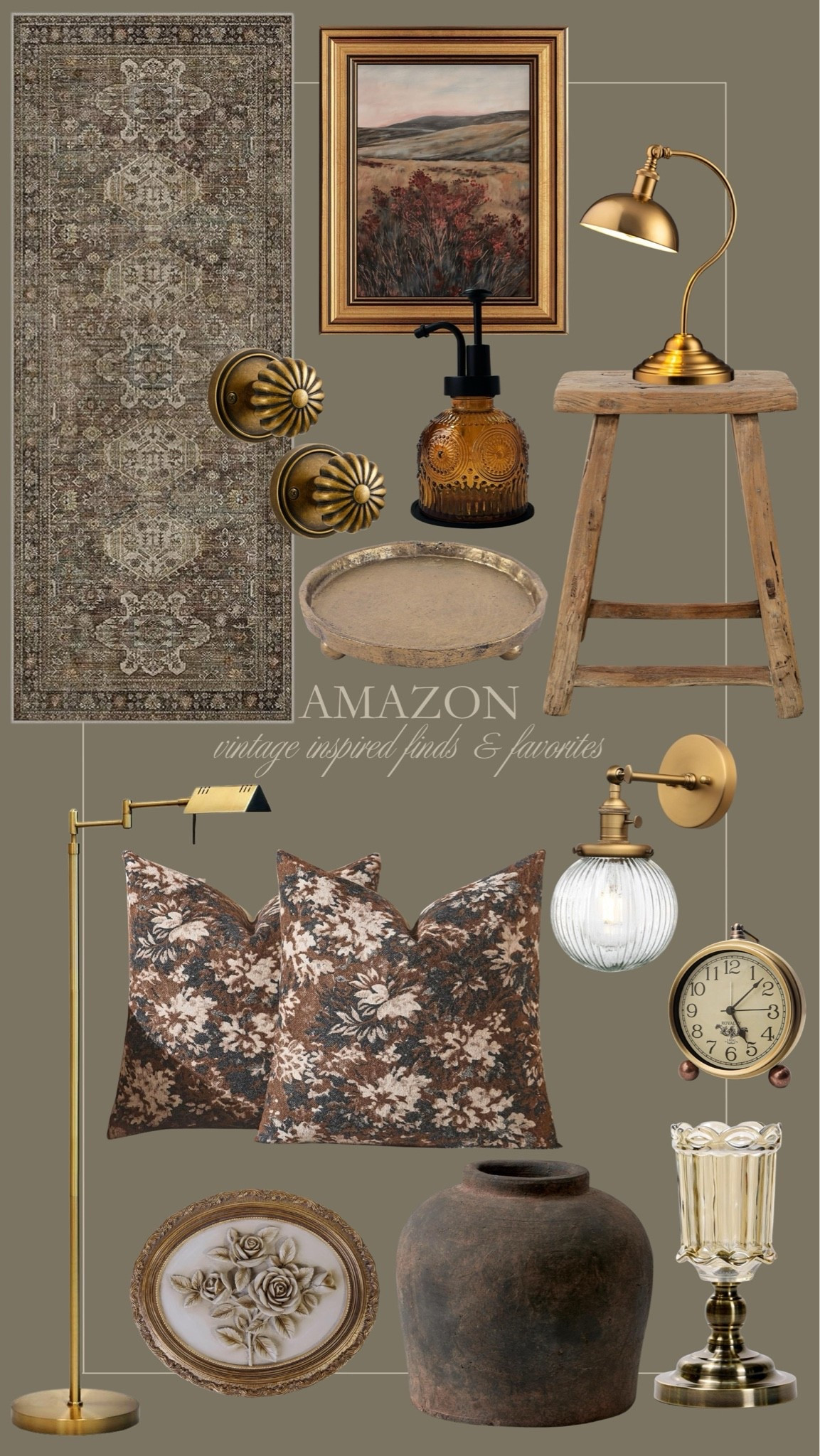 Amazon vintage inspired finds and favorites 🤎 Love these pretty, moody home decor finds from Amazon. 😍