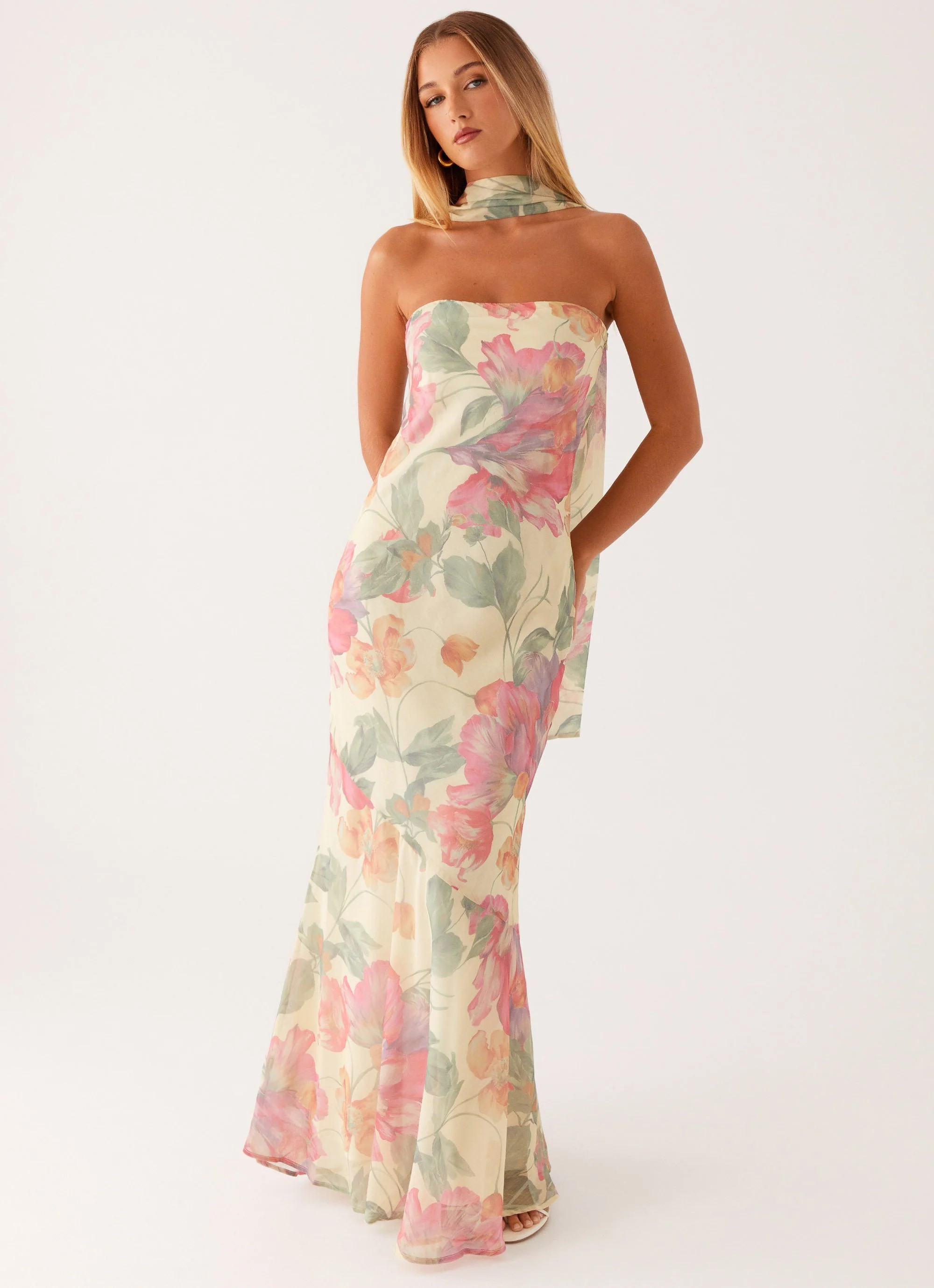 Under The Pagoda Maxi Dress - Yellow Peony | Peppermayo (Global)
