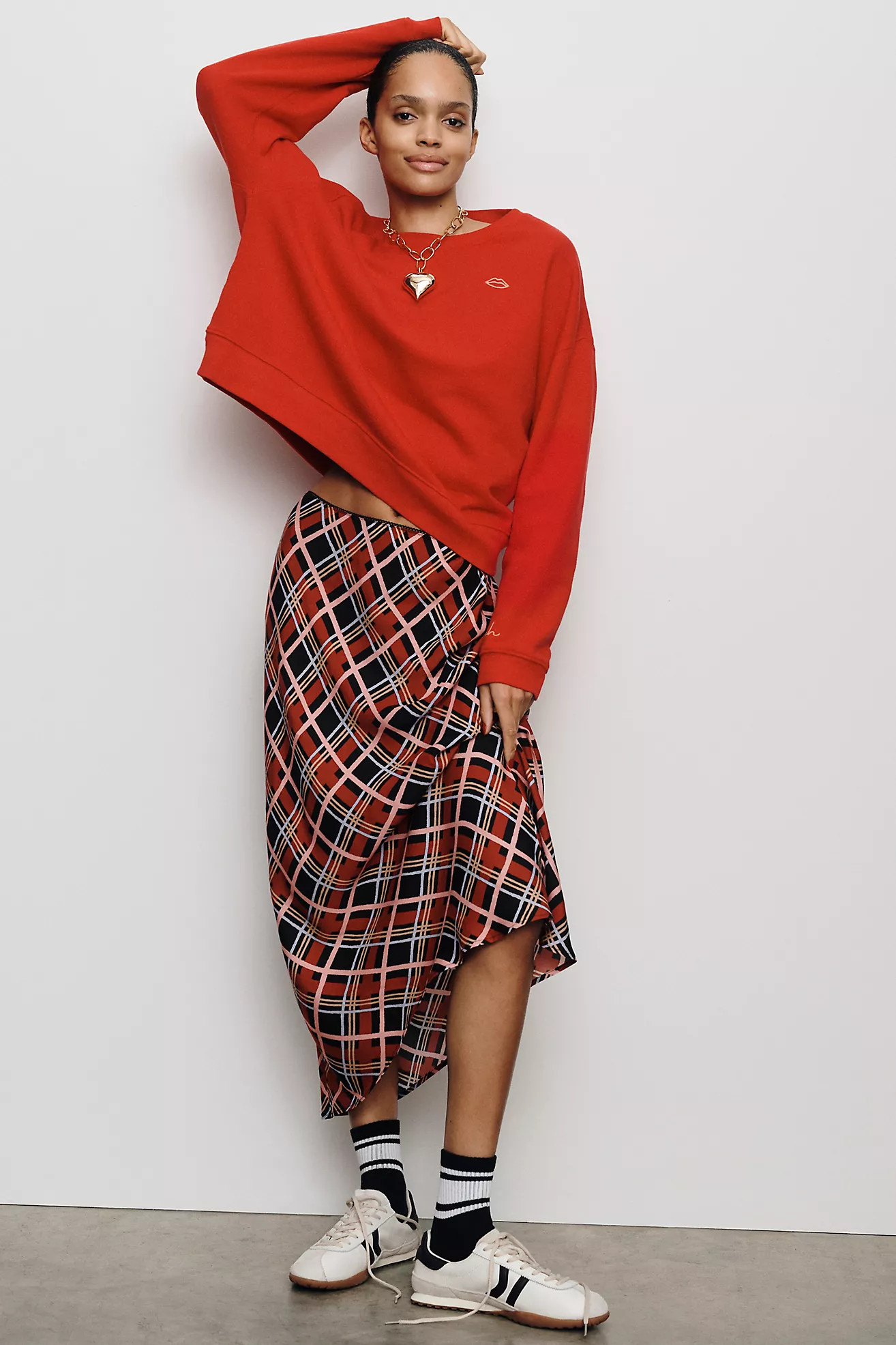 Pilcro Embroidered Sweatshirt | Anthropologie (US)