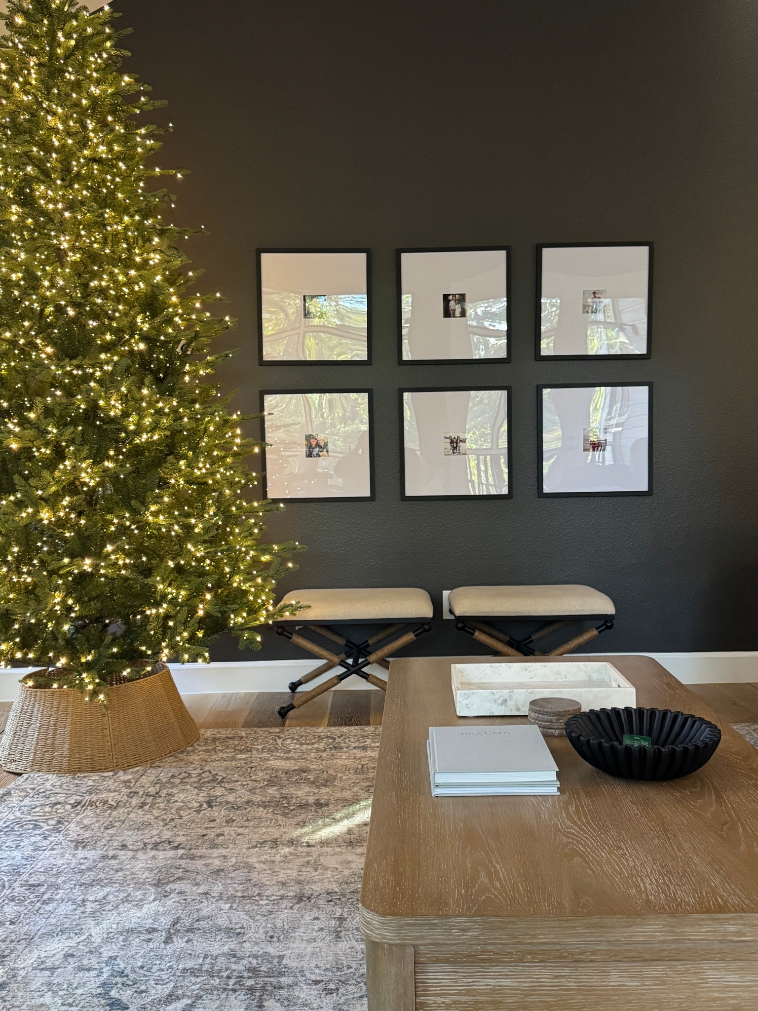 A rare instance where I am totally dragging my feet. I’ve got all of Christmas put away except this tree! We actually had to get a storage unit this year for Christmas while we work on the bathroom addition that’s being accessed through the garage! I am excited to share some big projects these next few weeks! 

#Christmas2025 #WinterDecor #ModernTransitional #LivingRoomStyling #LivingRoomDecor 