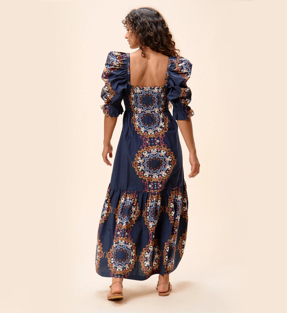 Jewel Ankle Dress | Venezia Blue | Cleobella