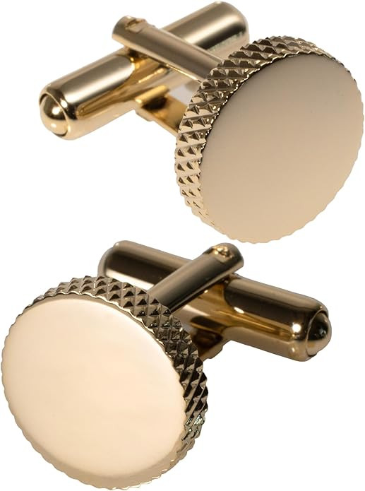 [TAVARAT] Cufflinks for Men Knurling Black Silver Tps-173 | Amazon (US)