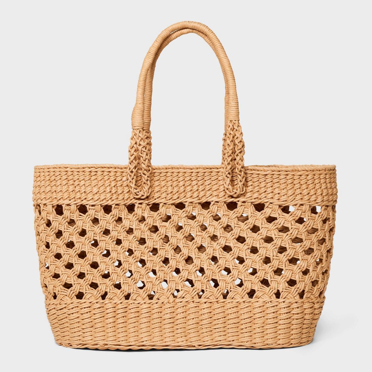 Large Straw Tote Handbag - A New Day™ | Target