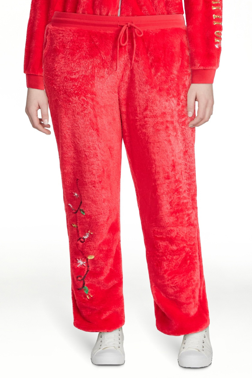No Boundaries Christmas Plush Pants, 30'' Inseam, Women's, & Women's Plus | Walmart (US)