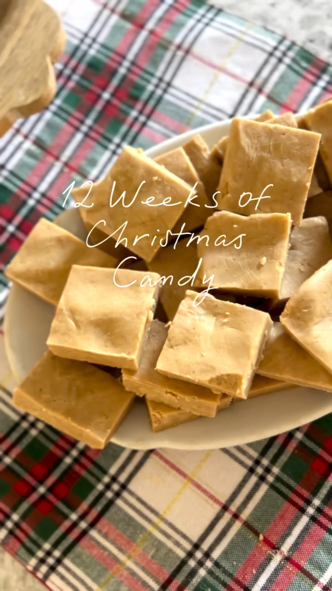 12 Weeks of Christmas Candy Week 10-Easy 4 Ingredient Peanut Butter Fudge🎄🎅🏻

Comment LINK and I’ll send the full recipe along with my favorite Christmas Candy packaging. The full recipe is below and on my blog www.edwardsfarmstead.com. 

This is one of the easiest fudge recipes you will ever make and if you’ve tried my peanut butter balls, you know how good it is! Hope you love this easy, no fail fudge!

1 1/4 cups unsalted butter
1 1/4 cups creamy peanut butter
1 1/2 teaspoons vanilla extract
pinch of salt
4 cups powdered sugar

🎄Prepare a 8×8 or 9×9 square baking pan by lining with parchment or butter pan.
🎄For Stove Top Fudge: In a heavy sauce pan, add 1 1/4 cups butter and 1 1/4 cups creamy peanut butter. Heat on medium-low heat and bring to a boil. Remove from heat once the mixture comes to a boil. (Follow the rest of the instructions below)
🎄For Microwave Fudge: In a large microwave safe bowl, add 1 1/4 cups butter and 1 1/4 cups peanut butter. Microwave on high for one minute and stir. Microwave again for one minute. Stir until smooth. (Follow the rest of the instructions below)
🎄Stir in a pinch of salt and 1 1/2 teaspoon vanilla.
🎄Slowly incorporate 4 cups of powdered sugar, mix until smooth using a wooden spoon. * Note: You can use a hand mixer if it’s hard for you to mix with spoon.
🎄Add fudge to the prepared baking pan and press in using a flat spatula or press down with hand using wax paper or parchment.
🎄Cover with plastic wrap and allow to sit on counter until cooled completely or you can put in refrigerator to cool quicker.
🎄Cut into 1 inch or 2 inch squares and store in a covered candy tin or airtight container. Fudge is good on the counter for up to a week  or two or refrigerate for longer shelf life.
🎄Enjoy
#edwardsfarmstead #christmascandy #holidaybaking #peanutbutterfudge