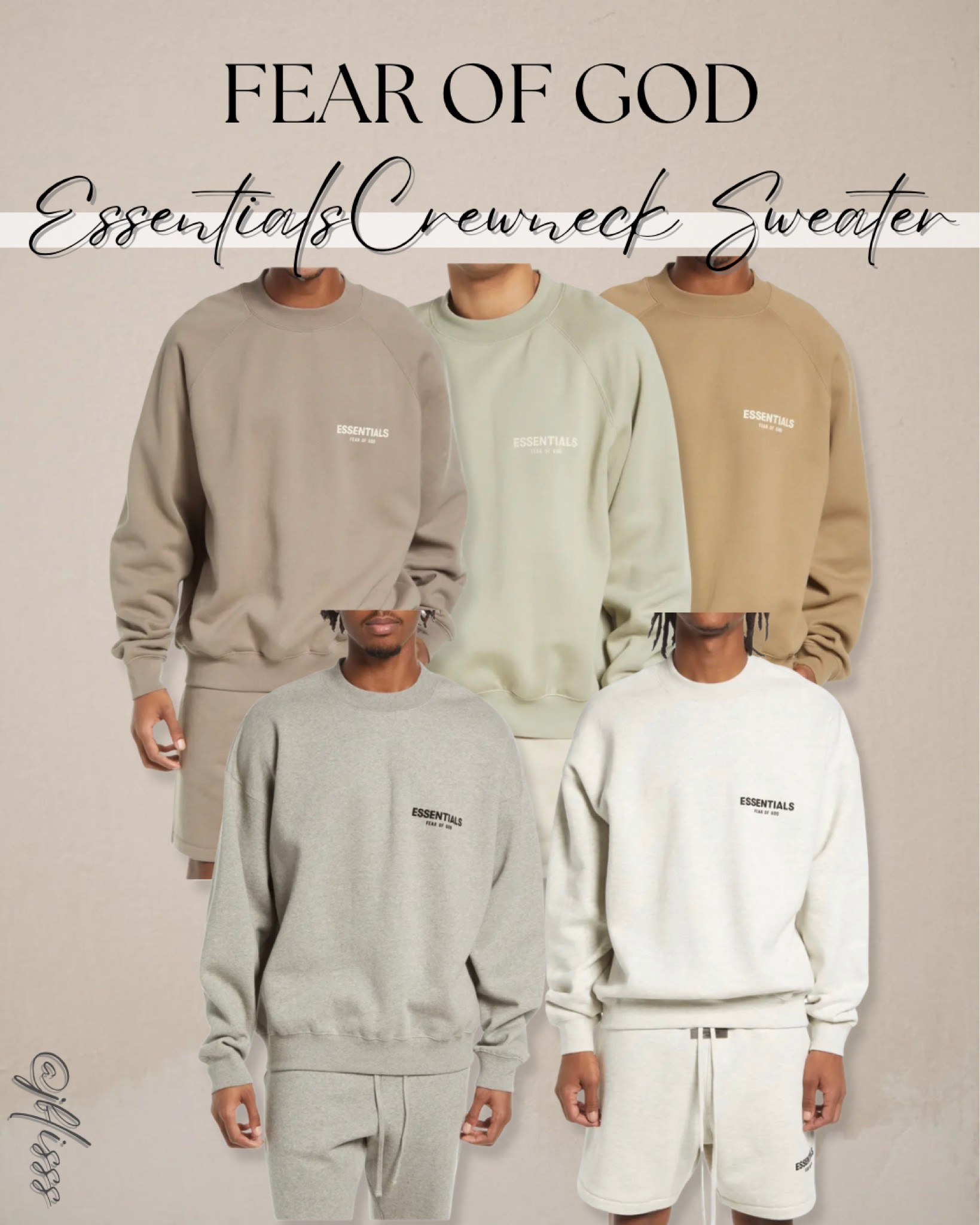 CLOSET STAPLE: Fear of God Essentials Crewneck Sweater 


Fear of God Essentials, men’s fall outfit, winter outfit, men’s neutrals, men’s crewneck, men’s gift guide, 

#LTKHoliday #LTKmens #LTKunder100