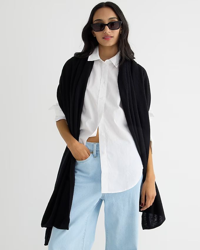 Oversized cashmere wrap | J.Crew US