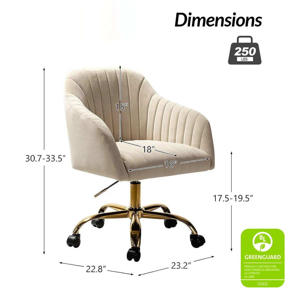 Etta Avenue™ Adan Modern Velvet Task Chair with  Wood Frame and Back & Reviews | Wayfair | Wayfair North America