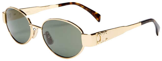 CELINE Triomphe Metal Round Sunglasses, 54mm  | Bloomingdale's Jewelry & Accessories | Bloomingdale's (US)