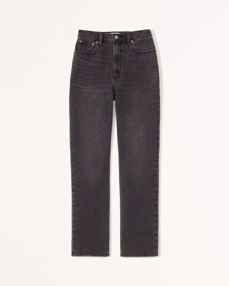 Women's Ultra High Rise 90s Straight Jean | Women's Bottoms | Abercrombie.com | Abercrombie & Fitch (US)